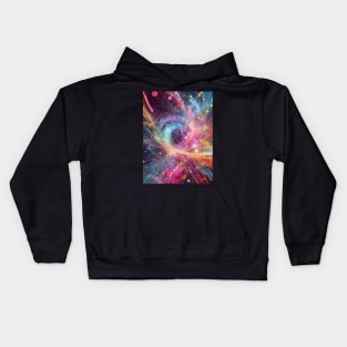 Multicolor digital art: an explosion of creativity. Kids Hoodie